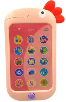 Edukacyjny smartfon kogucik różowy