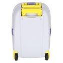 Walizka podróżna kabinowa dla dzieci na kółkach bagaż podręczny z imieniem żółty