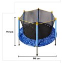 Trampolina ogrodowa dla dzieci siatka 140cm 55inch 80kg