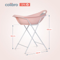 Zestaw wanienka dziecięca ze stojakiem Colibro Spa - Crystal Pink