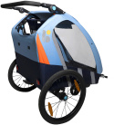 Bellelli Trailblazer blue przyczepka rowerowa wózek 2w1 - Blue