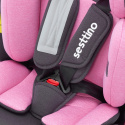 Oktagon i-Size Sesttino obrotowy 360° od urodzenia do 150cm fotelik samochodowy z Isofix - Pink