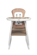 HOMEE CARETERO 2w1 krzesełko do karmienia i stolik - Brown