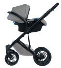 MAX 500 3w1 Dada Prams wózek dziecięcy z fotelikiem Kite 0-13kg - Light Grey