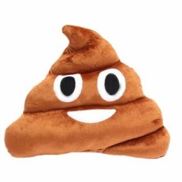 Poduszka Dekoracyjna Emotki Emoji - poop uśmiech