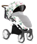 MOMMY Spring - Summer 3w1 BabyActive wózek głęboko-spacerowy + fotelik samochodowy Kite 0-13kg - FLAMINGO 11
