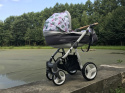 MOMMY Spring - Summer 3w1 BabyActive wózek głęboko-spacerowy + fotelik samochodowy Kite 0-13kg - FLAMINGO 11
