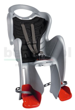 Bellelli MR FOX RELAX Fotelik rowerowy mocowany do ramy z regulacją oparcia - Silver