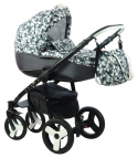 SCANDI 2w1 Dynamic Baby wózek wielofunkcyjny - pink line SL5