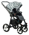 SCANDI 3w1 Dynamic Baby wózek wielofunkcyjny z fotelikiem - rubin red line SL3