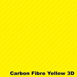 Folia rolka carbon 3D żółta 1,27x28m
