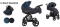 MOMMY Spring - Summer 3w1 BabyActive wózek głęboko-spacerowy + fotelik samochodowy Kite 0-13kg - NIGHT PARADISE 12