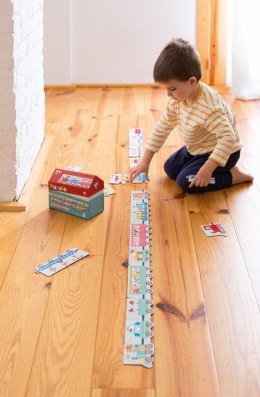 Puzzle w kartonowym domku Apli Kids - Pociąg 3+