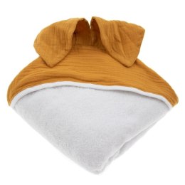 Hi Little One - Ręcznik z kapturem 100 x 100 BUNNY hooded bath towel Apricot