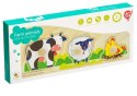 Kolorowe puzzle dla dziecka - zwierzątka farma LUCY &amp; LEO
