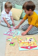 Puzzle w kartonowym domku Apli Kids - W straży pożarnej 3+