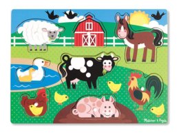 MELISSA Puzzle drewniane zwierzęta hodowlane 19050