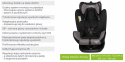 GOLDEN 360 BabySafe 0-36kg obrotowy fotelik samochodowy z IsoFix - Black Grey (czarno-szary)