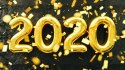 Balony foliowe cyfry Nowy Rok 2020 Sylwester / Zestaw 76cm /Złote