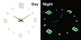 Zegar ścienny fluorescencyjny 50-60cm 4 duże cyfry