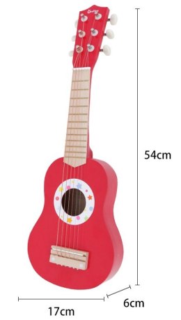Gitara drewniana czerwona ONSHINE