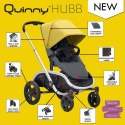 Quinny HUBB DUO + CabrioFix za 1zł, podwójny zakupowy wózek spacerowy - Graphite on Grey