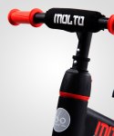 Rowerek biegowy Molto z opcją + pedały + kółka boczne czerwony