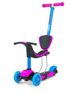 Hulajnoga Scooter Little Star Pink Blue 3w1 Milly Mally