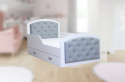 Moon Meowbaby łóżko dziecięce 160x80 z materacem - Grey