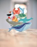 Drewniane figurki do zabawy - zwierzęta morskie, Tender Leaf Toys