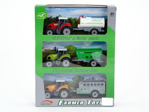 Zestaw Farma 3x Traktor z maszyną 522107