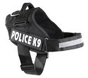 Szelki dla psa mocne XL 70-90cm Police K9 czarne
