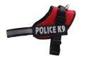 Szelki dla psa mocne XXL 90-125cm Police K9 czerwone