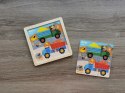 Drewniane puzzle Apli Kids - Ciężarówka 3+
