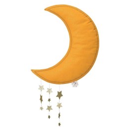Picca LouLou - Dekoracja ścienna Sparkle Moon with Stars YELLOW 45 cm