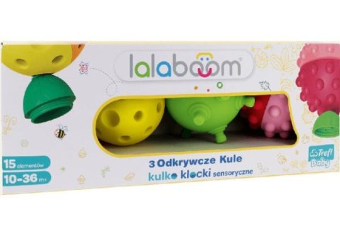 Lalaboom 3 Odkrywcze Kule Kulko-Klocki sensoryczne 61360 Trefl Baby