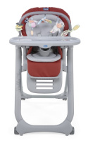 POLLY MAGIC RELAX Chicco krzesełko do karmienia 0m+ - RED PASSION