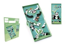 Scratch, magnetyczne puzzle Panda i tor kulek gra 2w1