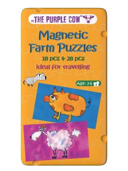 Gra magnetyczna The Purple Cow - Puzzle Farma