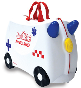 TRUNKI Funkcjonalna Zabawna Jeżdżąca Walizeczka - Ambulans Abbie