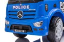 Pojazd jeździk dla dziecka na roczek, pchacz Mercedes Antos Policja dźwięki niebieski