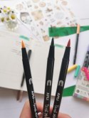 Markery dwustronne Brush Marker Apli - 12 kolorów