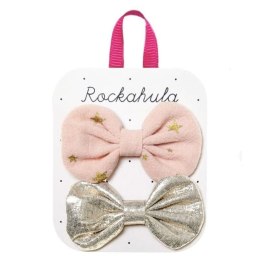 Rockahula Kids - 2 spinki do włosów Scattered Stars Bow Pink