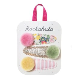 Rockahula Kids - 3 spinki do włosów Secret Garden Pom Pom