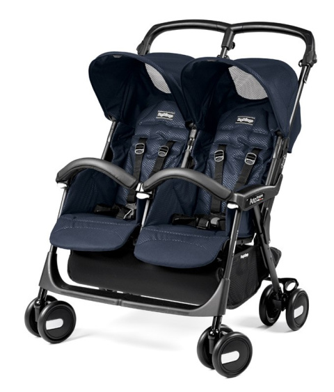 ARIA SHOPPER TWIN CLASSICO Peg Perego 9,7kg wózek bliźniaczy - mod navy