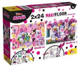 Puzzle dwustronne Supermaxi 2x24el. 50x35cm Minnie. 86597 LISCIANI