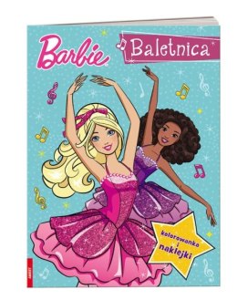 Książka Barbie Baletnica kolorowanka i naklejki TEM-1102 AMEET
