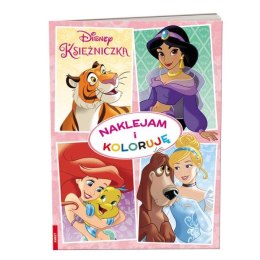 Książeczka Disney Księżniczka. Naklejam i koloruję. NAK-9106