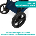 Multiride Chicco 0m+ do 22kg Terenowa spacerówka z gumowymi kółkami - Deep Blue