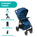 Multiride Chicco 0m+ do 22kg Terenowa spacerówka z gumowymi kółkami - Deep Blue